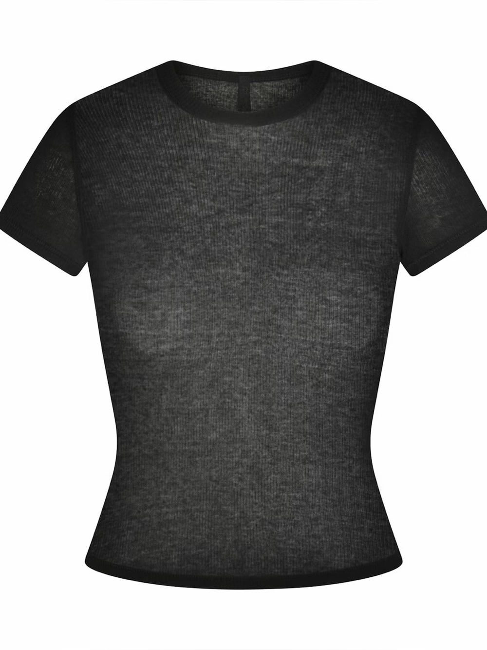 Skims sheer rib onyx t shirt size L